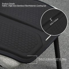 Gel Seat Cushion&Lumbar Support Pillow Back Support for Office Home Car Seat,