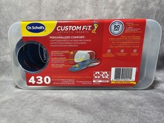 Dr. Scholl’s 430 5-in-1 Custom Fit Orthotic Inserts 1 Pair 3/4 Foot Length New