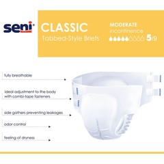 Seni Classic Incontinence Brief M Breathable S-ME25-BC1 100 Ct