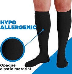 Women & Men Compression Socks Circulation 15-20 mmHg Athletic Running Hiking