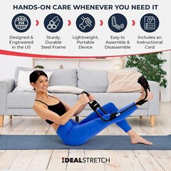 – Hamstring, Lower Back & Calf Stretcher – Knee Extension & Pain Relief