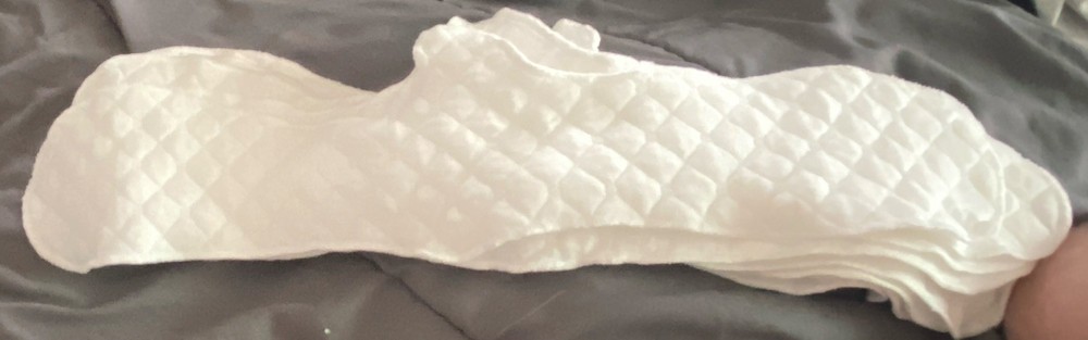 9 count – White Quilted Padded Contoured Underbreast Bra Pad Sweat Liners No Box