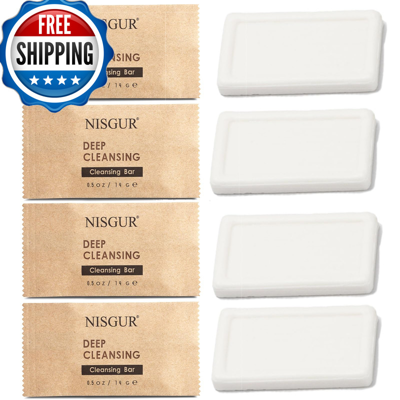 Nisgur Hotel Soap Bars Bulk Pack Of 200 Travel Size Bar Soap Kraft Paper