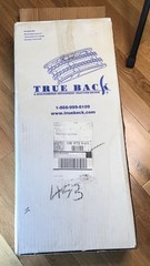 True Back Orthopedic Traction Device Box DVD Pillow Instructions Pain Relief