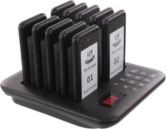 Restaurant Pager System, 10 Wireless Pagers, Touch Keyboard Calling Customers Wa