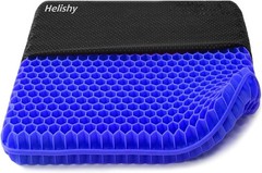 Double Thick Gel Seat Cushion for Breathable Pressure Relief – 16x14x1.65 Inch
