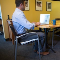 Backjoy Orthotics ComfortSeat Plus Seat Cushion – Posture 18×16 – Microfiber