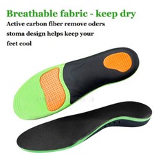 Pair High Arch Support Orthotic Shoe Insoles Inserts Flat Feet Plantar Fasciitis
