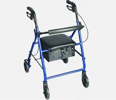 Carex Classics Rollator Walker, Foldable with Seat, FGA33577