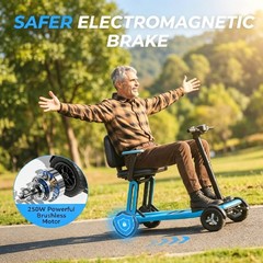 [PLUS] 32Lb Ultra Lightweight Fold & Travel Motorized Electric Mobility Scooter