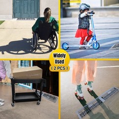 Modular Threshold Ramps for Doorways 1″ Rise Wheelchairs Ramps for Home Indoo…