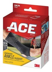 Ace Compression Ankle Support Breathable Neoprene Blend Small Medium Size 1ct