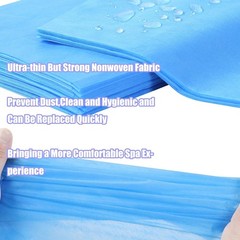 Disposable Bed Sheets 100 Pcs 31″ x 71″ Breathable Non Woven 100pcs, Blue
