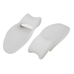 2X Silicone Gel Bunion Toe Protector Straightener Corrector Spreader Splint Pads