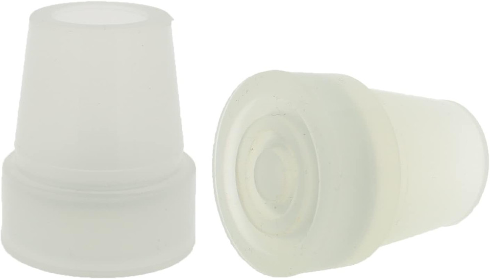 2 Pcs: 3/4″ (19Mm) Glow in the Dark Rubber Tips Ferrules for Walking Canes – Whi