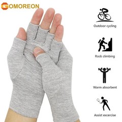 1 Pair Bamboo Gloves Compression Arthritis Glove Wrist Support Joint Pain Relief