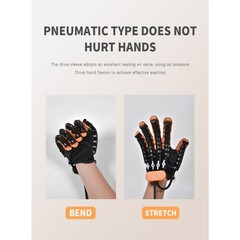 Robotic Hand Training Glove Rechargeable Individual Finger Exercise Portable