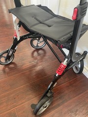 Drive Rollator F-22 Rolling Walker GV974HD-BR Heavy Duty 450lbs Shock Absorber