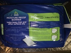 Prevail Underpads 15 Count Large Fluff Absorbent 23 x 36 in Adult Incontinence