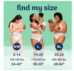 Always Discreet Postpartum Underwear Maxi Pad – XL – 12ct