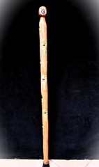 Amethyst and Oak Cane with Brass and Yellow !!