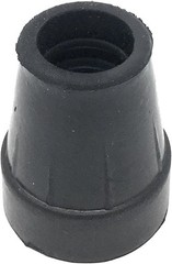 Replacement Cane Tips, 3/4 inch / 1.9 cm diameter, Black, Two Tips