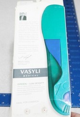 Vasyli Heat Moldable Custom Full Length Green Orthotic Insoles Kids Small