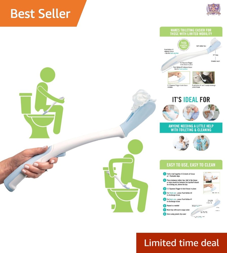 Toilet Aid Unisex Personal Hygiene Tool 18in Assist for Elderly Disabled