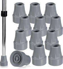 12 Pcs Crutch Tips, 7/8 Inch Crutch Feet Cap,Upgrade Heavy Duty Rubber
