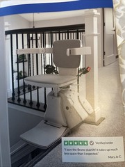 Bruno SRE-3050 Elan Handicap Stairlift Swivel Sitting Chair