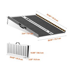 Ramp Portable wheelchair ramp, capacity 2 feet 800 pounds, foldable