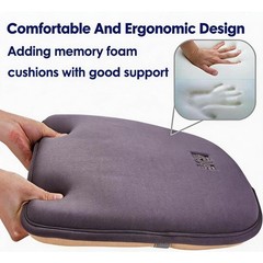 Ergonomic Lumbar Support & Memory Foam Seat Cushion Set – Sciatica