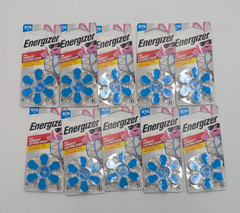 Case of 10 Energizer Size 675 Blue Tab Hearing Aid Batteries (6-Pack)