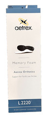 Aetrex Mens L2220 Size 9 Insole NEW Orthotics Arch Support For Flat & Low Arches