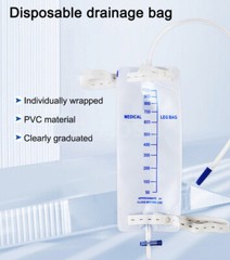 Urinary Drainage External Catheters Leg Bag 500ml 750ml 1000ml Urinary Leg Bag