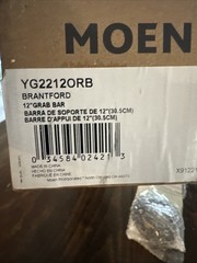 Moen YG2212ORB Brantford 12 in. Designer Grab Bar – Oil Rubbed Bronze