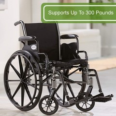 McKesson Lightweight Wheelchair Steel 16″-20″W x 16″ to 18″D Swing-Away Footrest