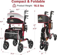 Walkers for Seniors, Rollator Walker with Seat