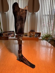 Freedom Innovations Silhoutte Left Prosthetic Leg Carbon Fiber Foot Sz 25 Cat 3