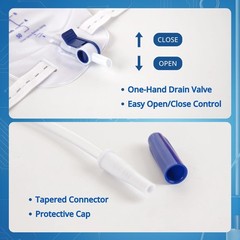 Leg Bag 1000mL/33.8oz – Urinary Catheter for Men, Women，Foley Catheter Leg Ba…