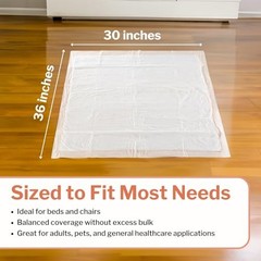 McKesson Underpads Disposable 30″ x 36″, Heavy Absorbency, 100 Count