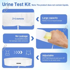 Urine Test Sample Kit with Adjustable Belt Temperature Strip and Funnel Reusable