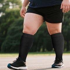 Plus Compression Socks 20-30 mmHg Medical Knee High Women Men Circulation S-4XL