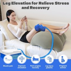 Inmoredo Inflatable Leg Elevation Pillow After Surgery, Wedge Leg Elevating P…