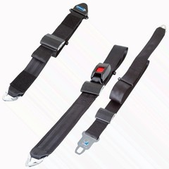 Q’STRAINT Q8-6325-A Lap Shoulder Belt Wheelchair Tie-Down System Restraint Black