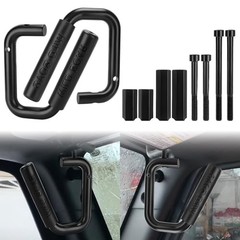 Front Grab Bar Grab Handles, Front Grab Handle Kit Black Textured Compatible