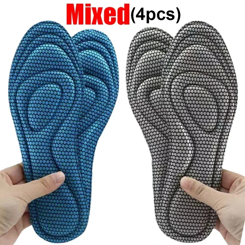 6 Pcs Memory Foam Orthopedic Insoles for Shoes Antibacterial Running Cushion