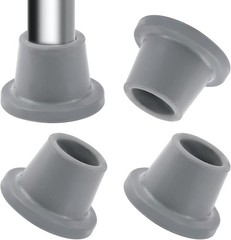 4 Pack Replacement Rubber Feet for Shower Chairs – Safe Non-Slip Tips 1-1/8″ I.D
