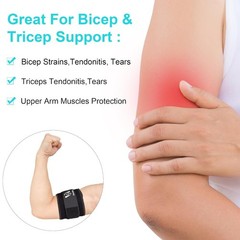 Bicep Tendonitis Brace, Upper Arm Wrap, Tricep Compression Sleeve Support Ban…