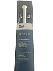 Pegasus 24” L x 1 – 1/4” Chrome Quad Grab Bar Classic Collection In The box